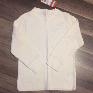 Cat & Jack long sleeve boys off-white shirt